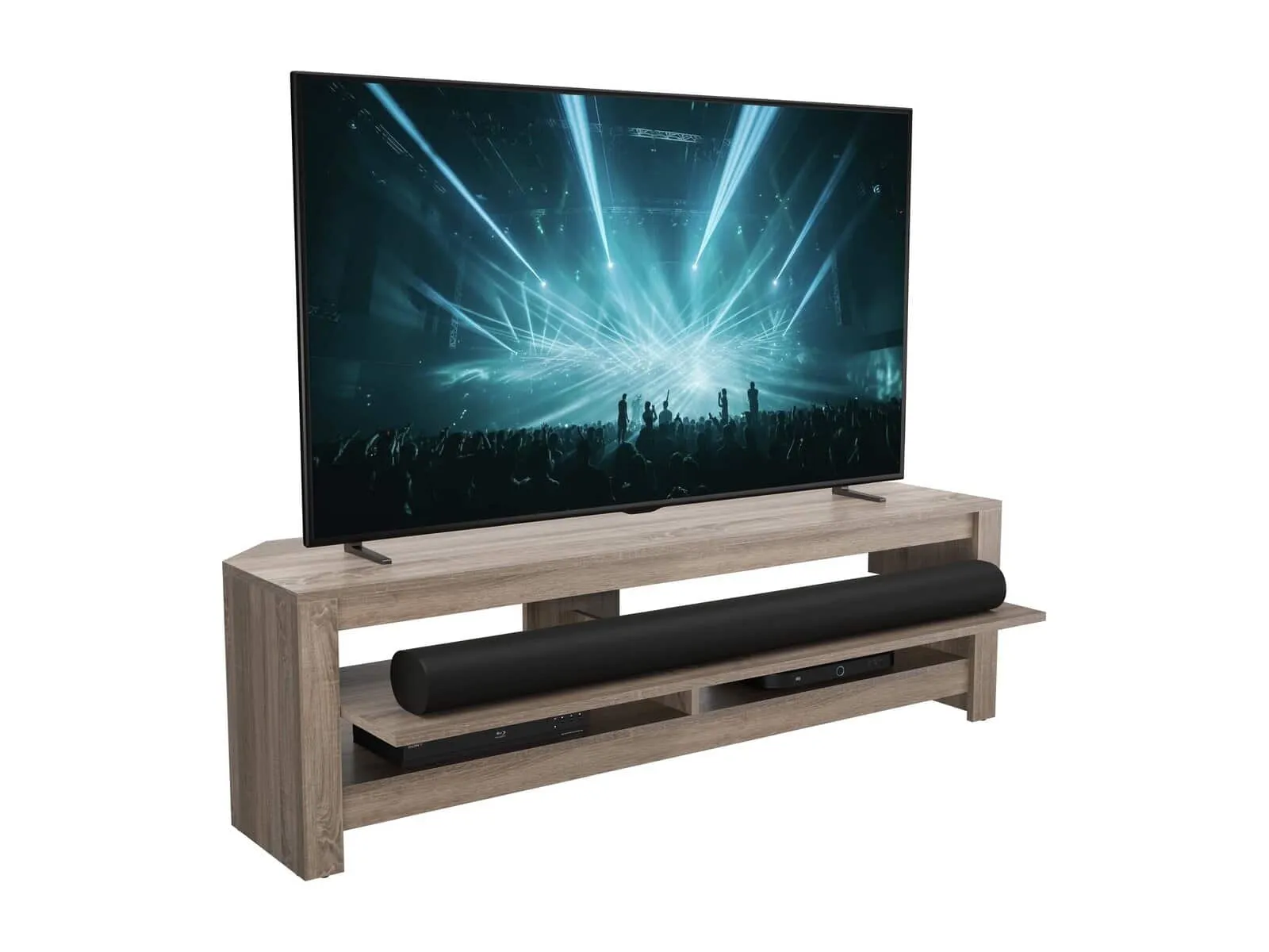 Sawn oak finish tv stand