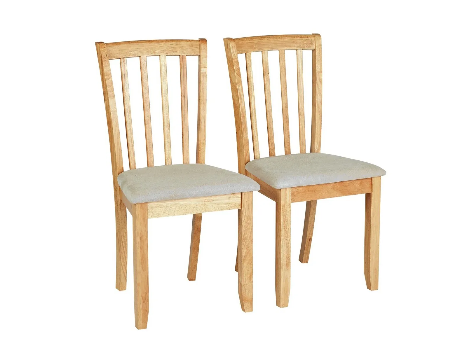 Pair of oak dining chairs
