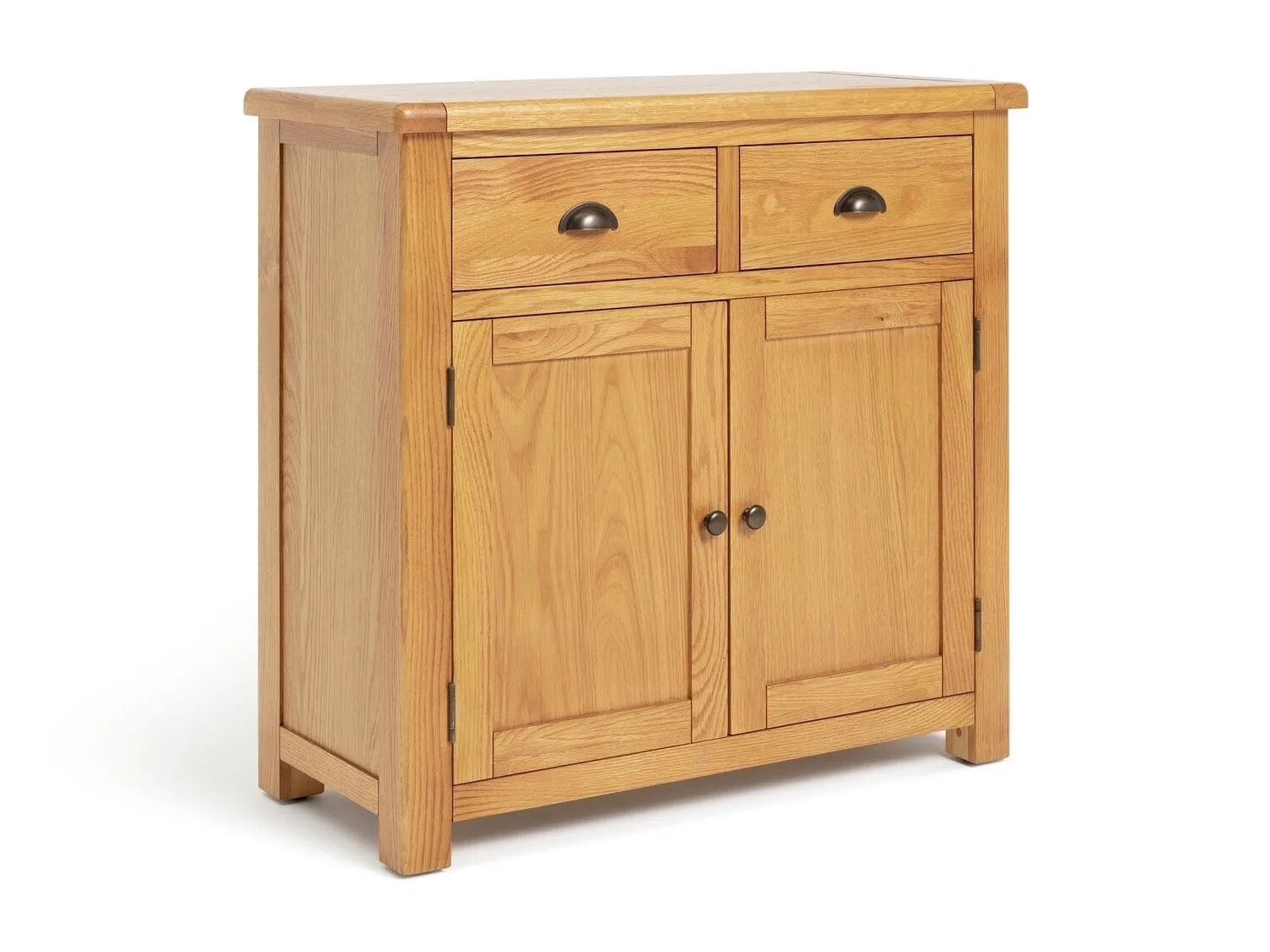 2 door, 2 drawer oak sideboard