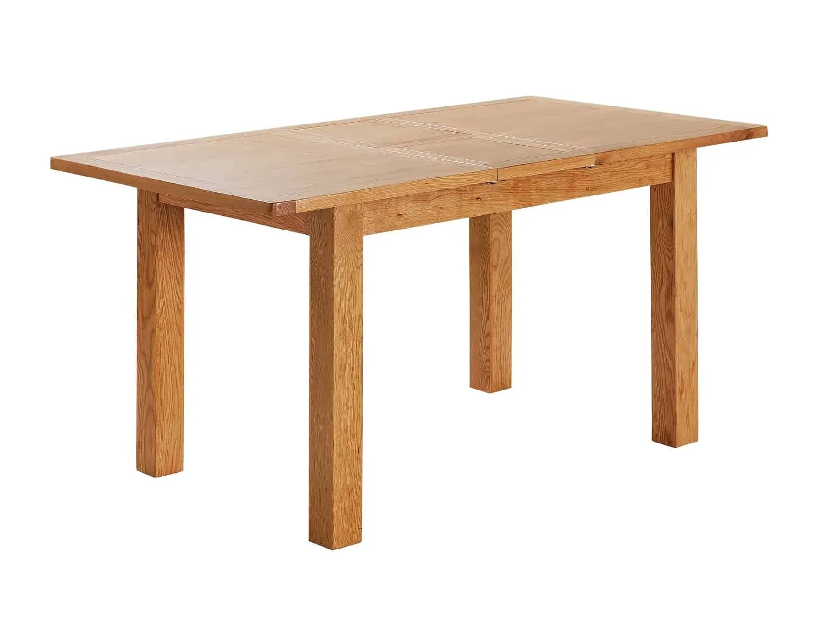 4 to 6 seater oak extending dining table