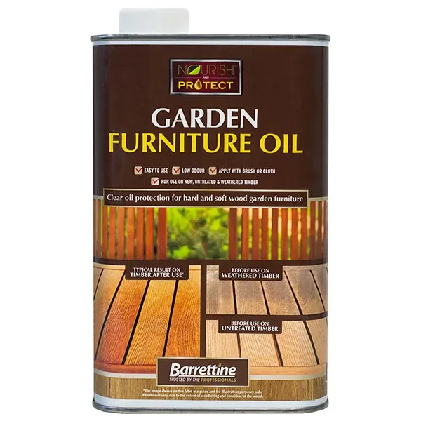 Garden furniture oil