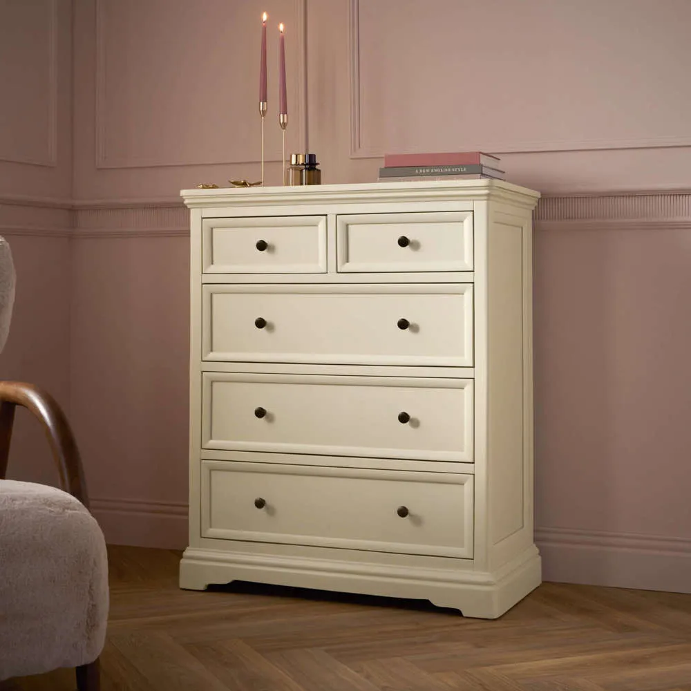 Ivory drawer chest