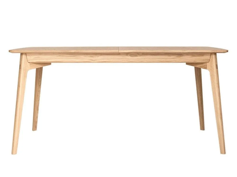 Rectangular oak dining table