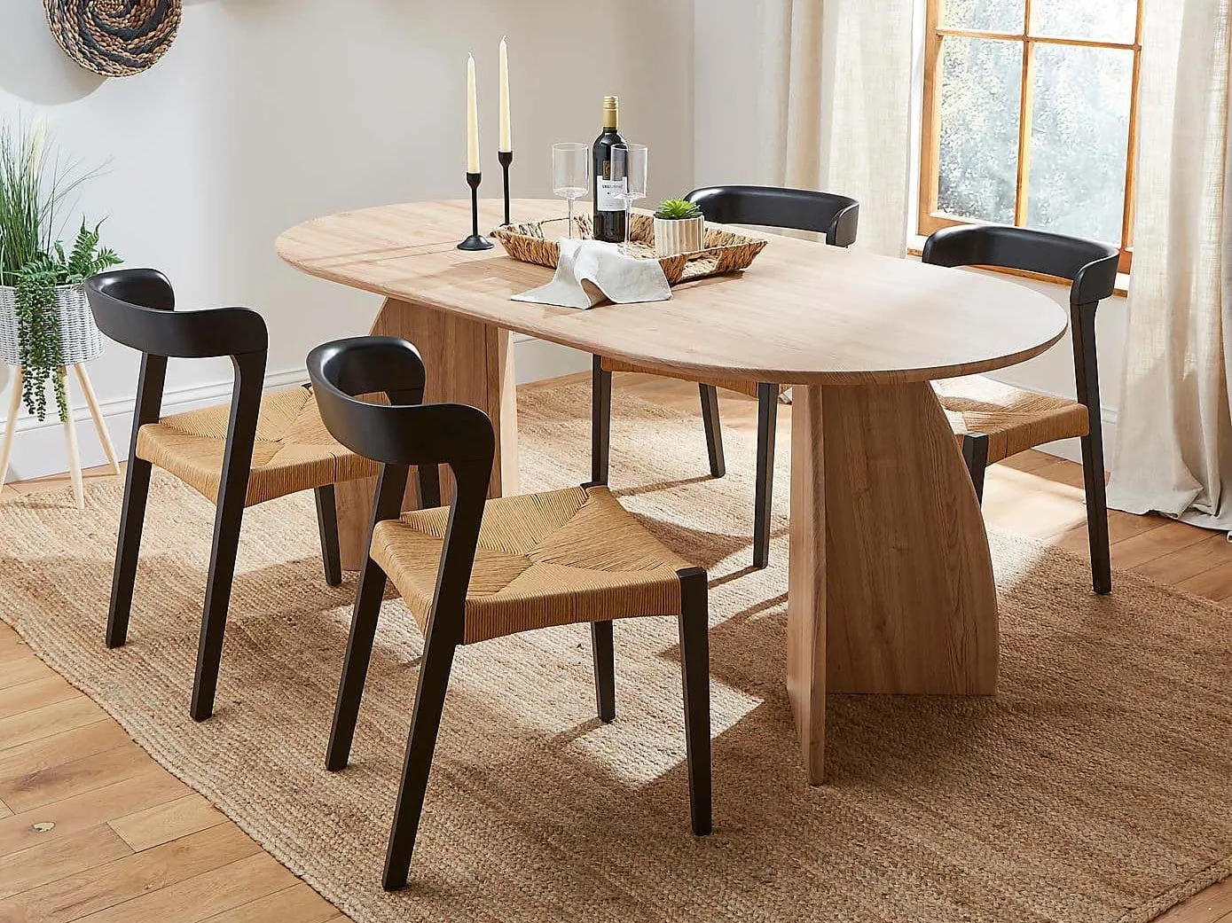 Oval Oak Dining Table