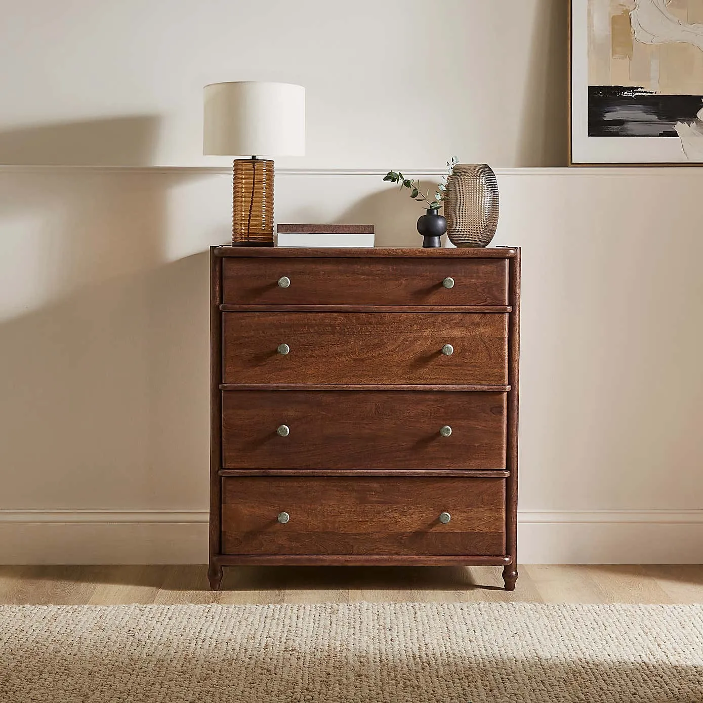 Tall mango drawer chest