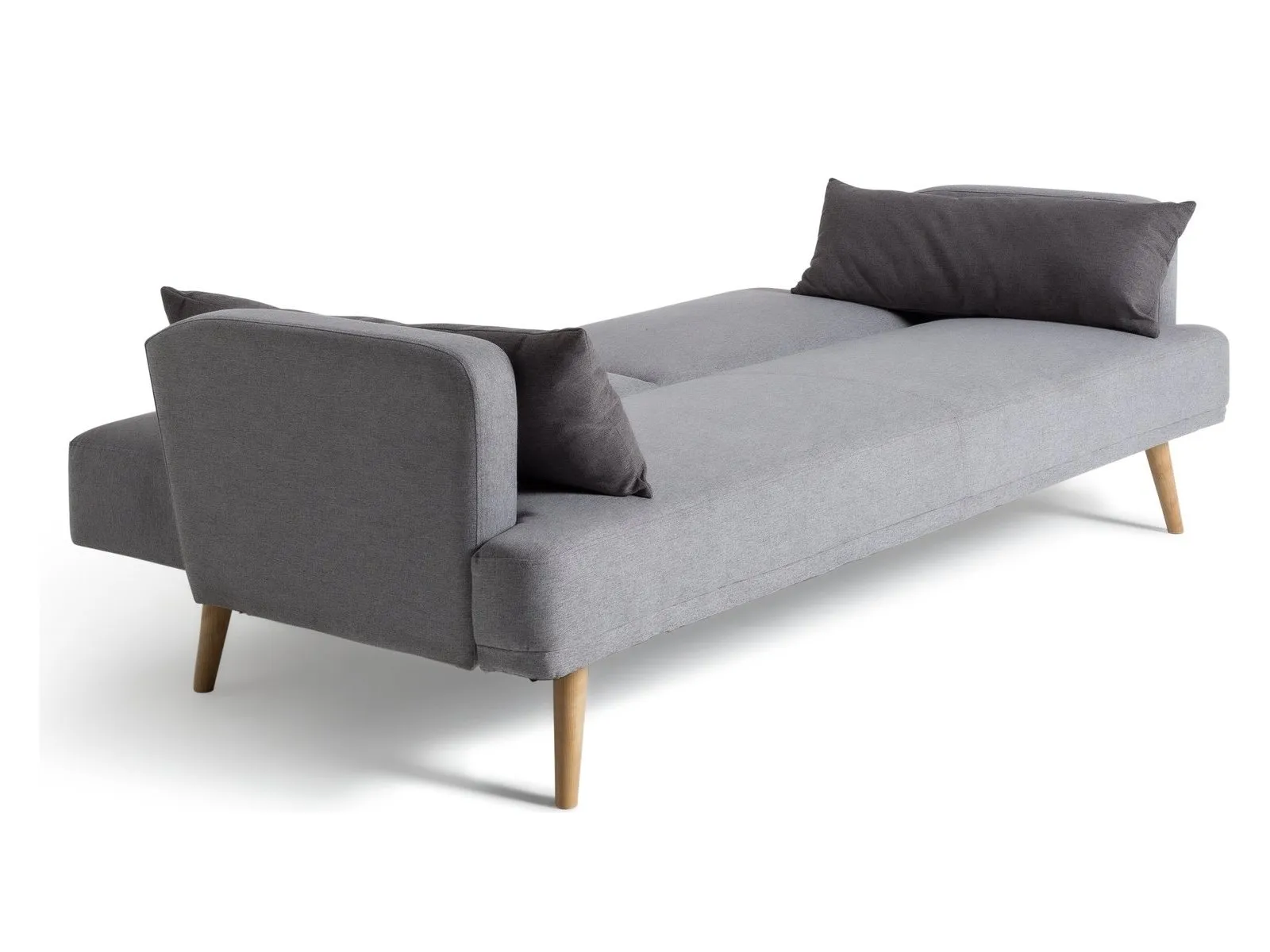 Grey fabric sofa bed