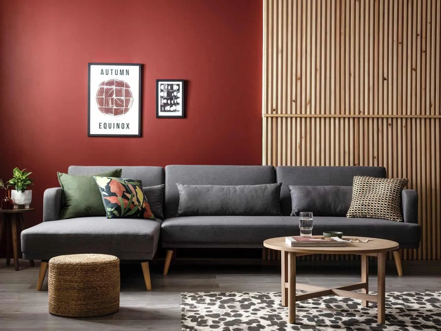 Grey velvet corner sofa bed