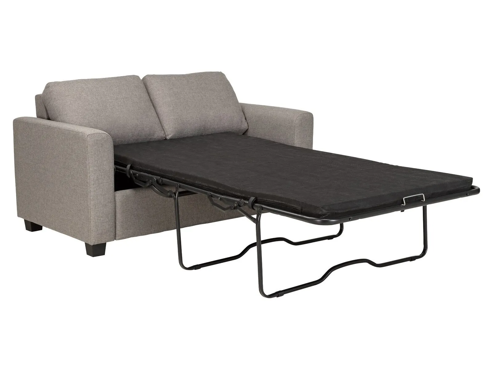 Light grey fabric sofa bed