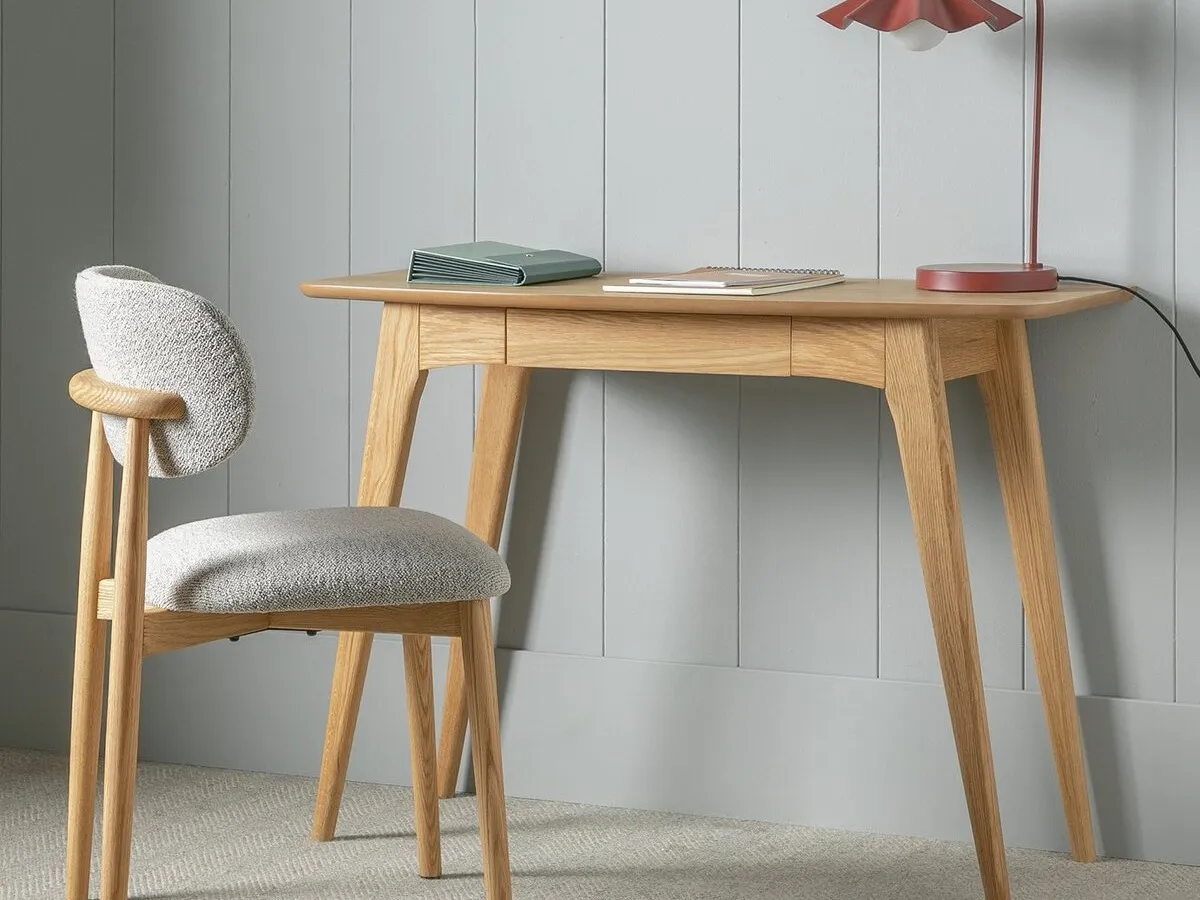 Oak console-style desk