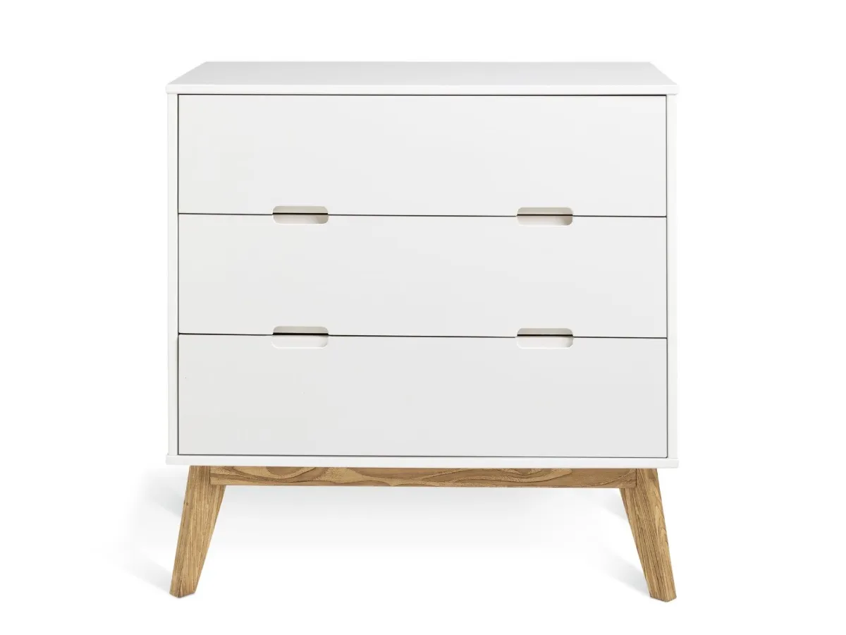 White-painted drawer set