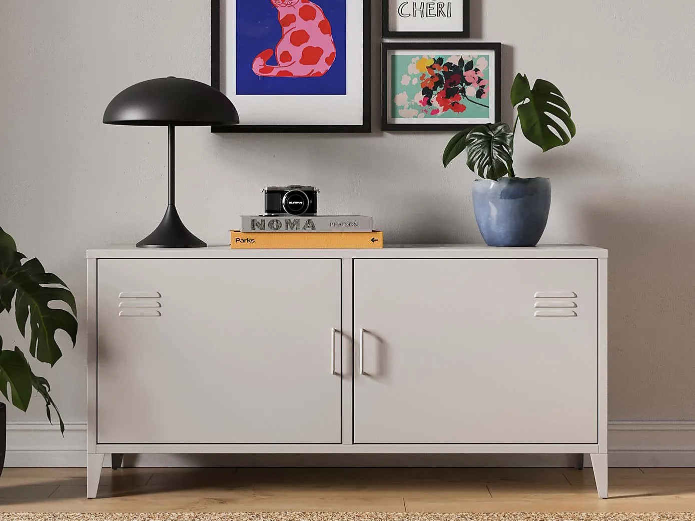 Locker-style sideboard