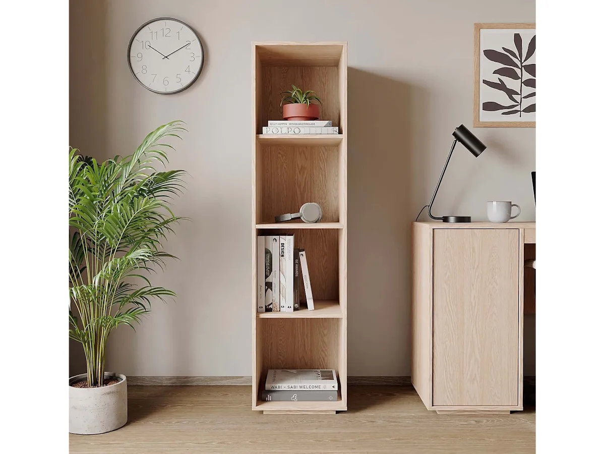 Vertical 4-cube bookcase