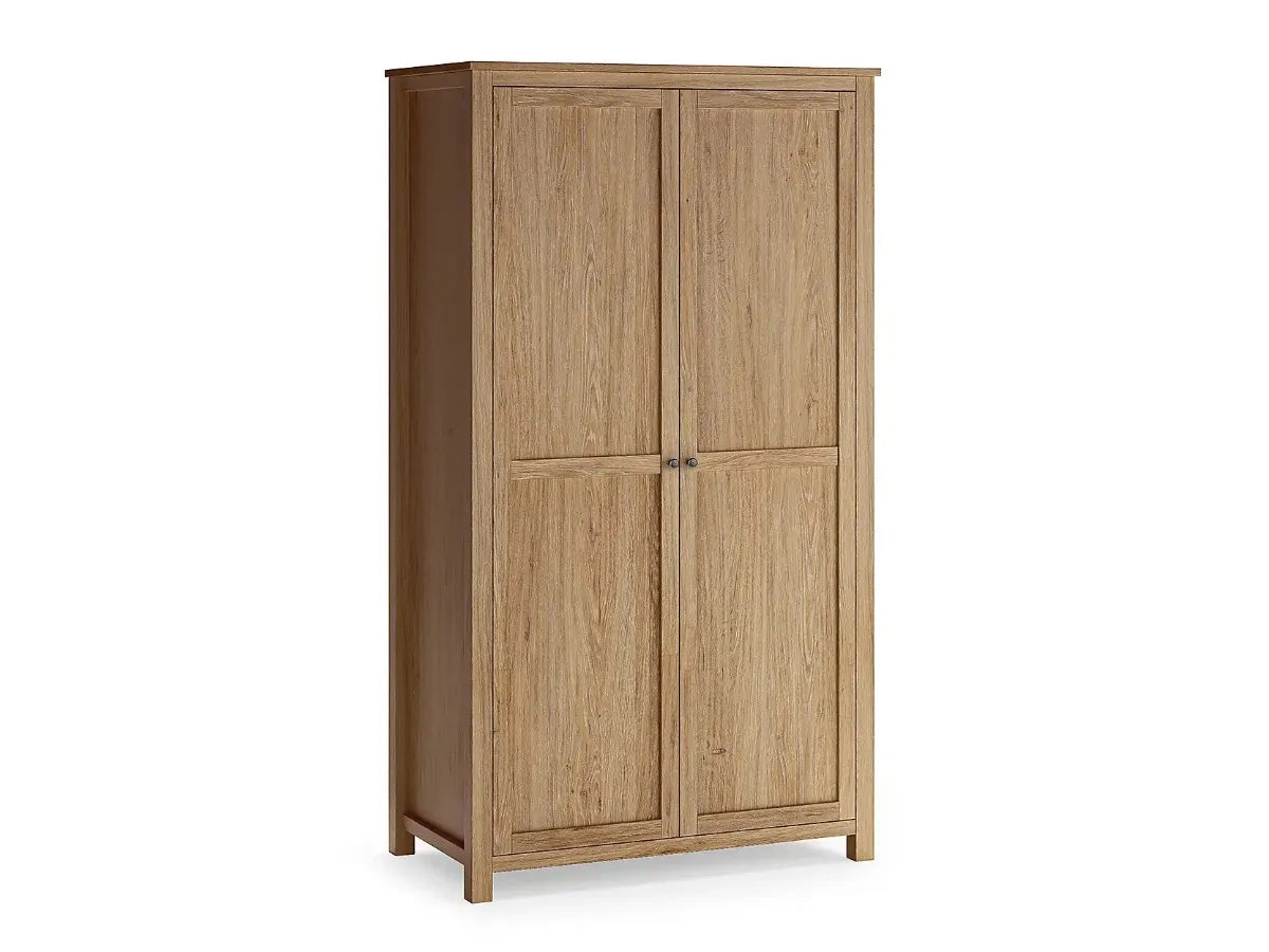 Oak 2-door wardrobe