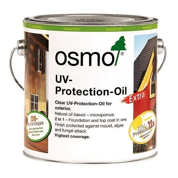 UV-resistant wood finish for exterior wood