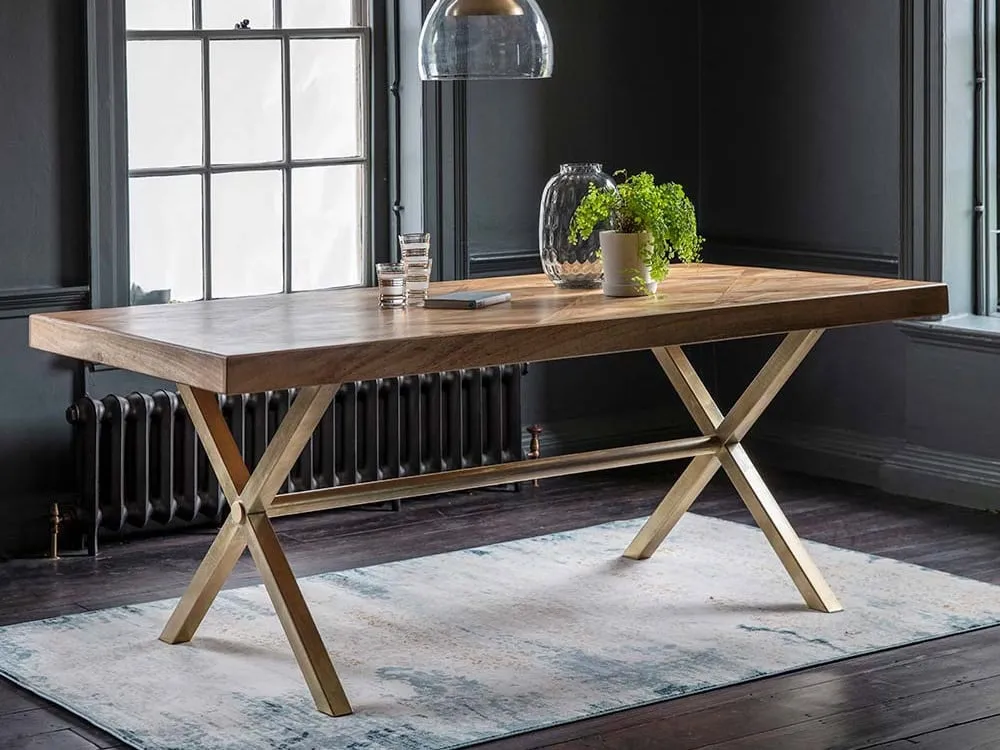 Mango wood dining table