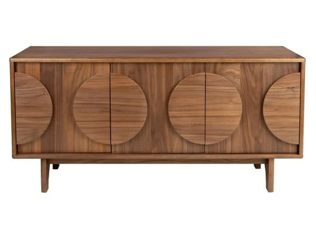 3-door walnut sideboard