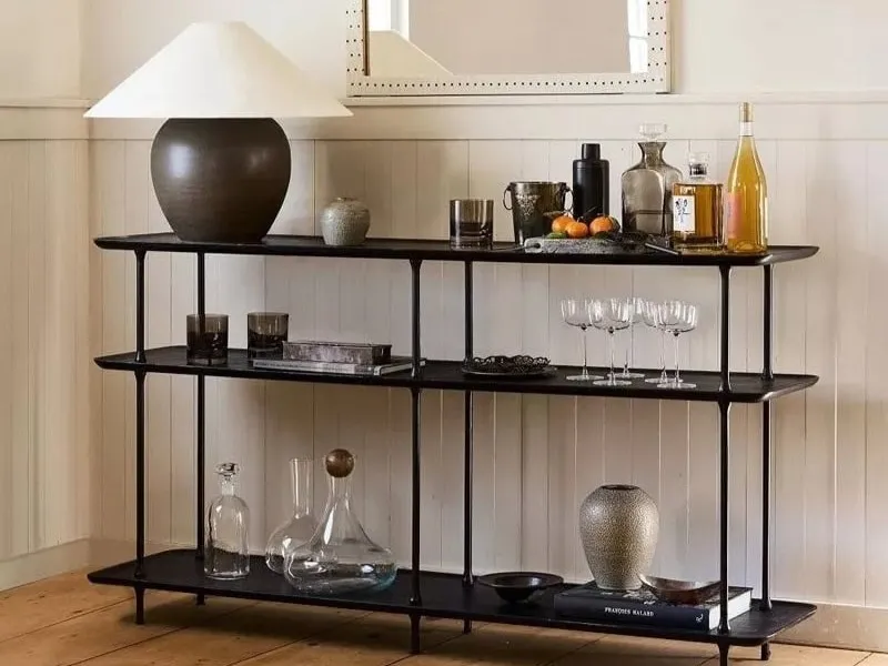 Bronze 3-tier console table