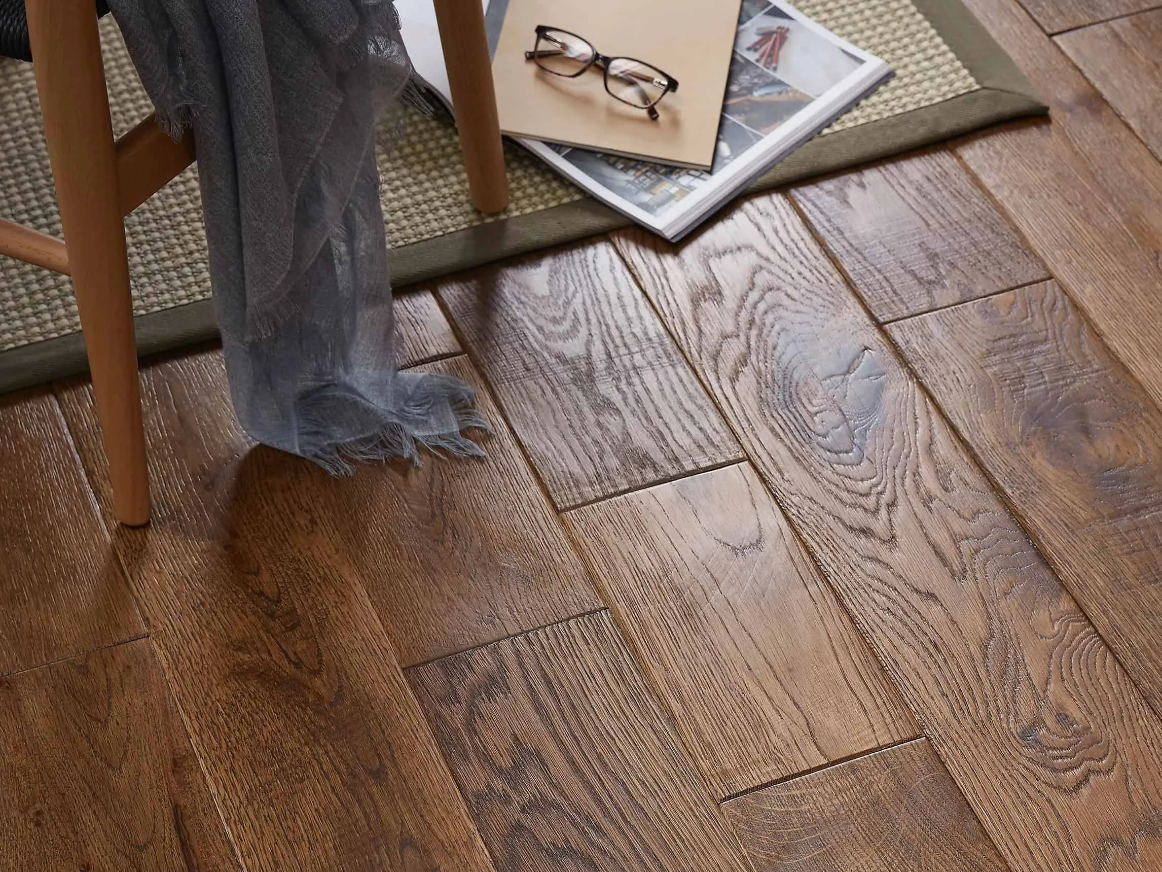 Solid oak flooring
