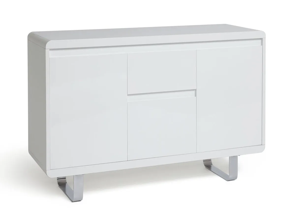 Contemporary white-gloss sidebaord