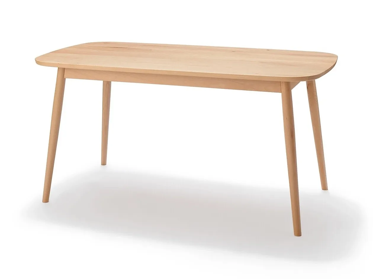 Rectangular beech dining table
