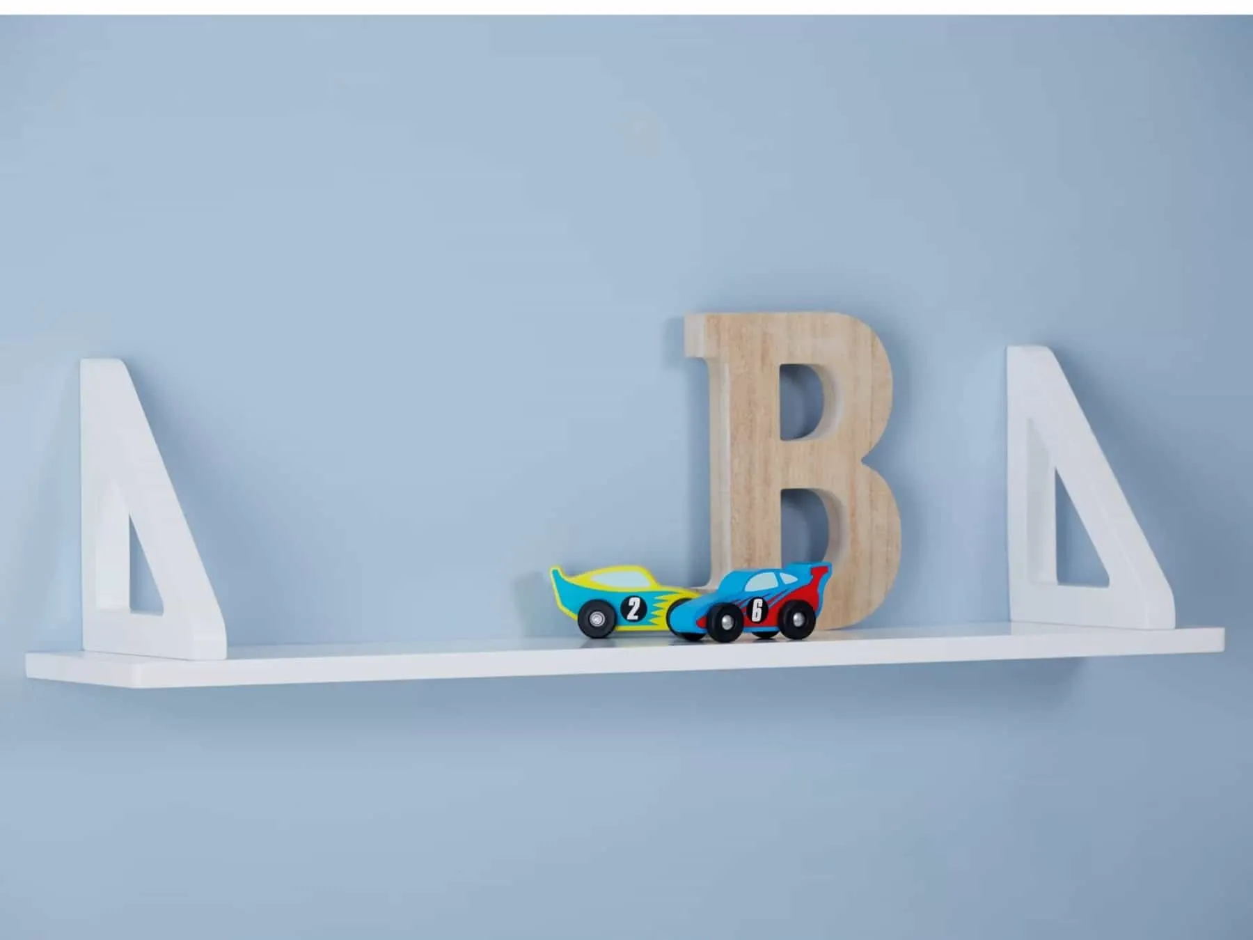 White wall shelf