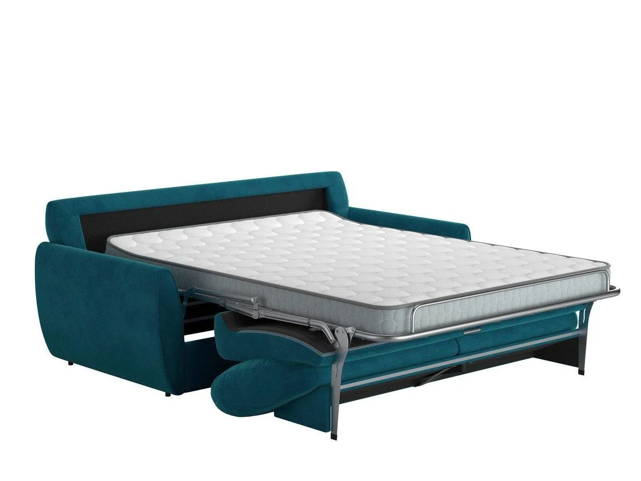 Sofa bed frame with mattress