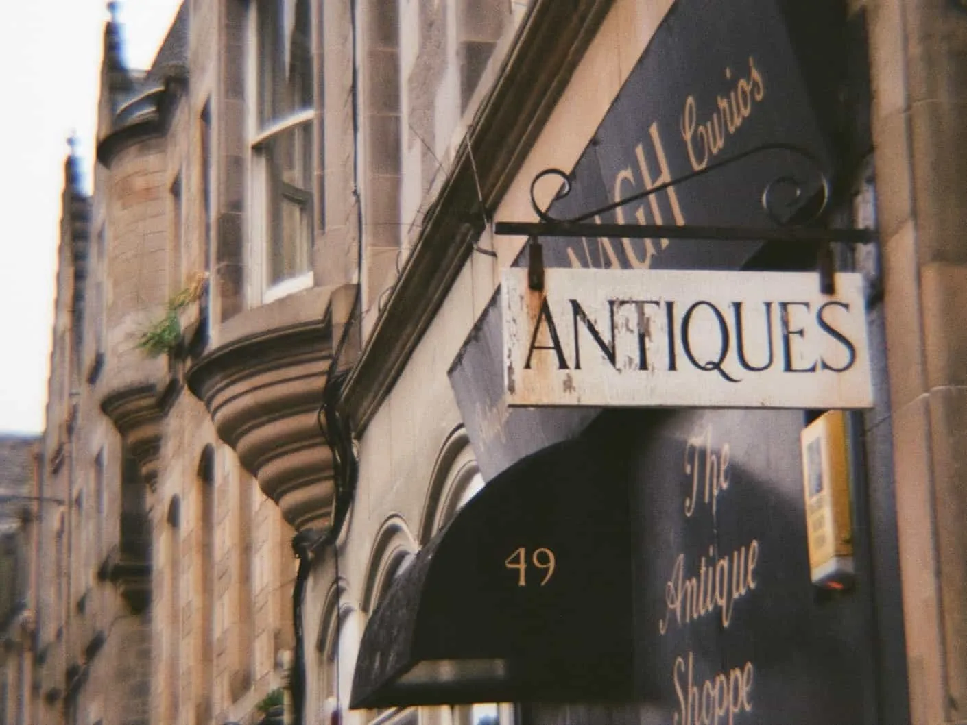 Antique shop sign