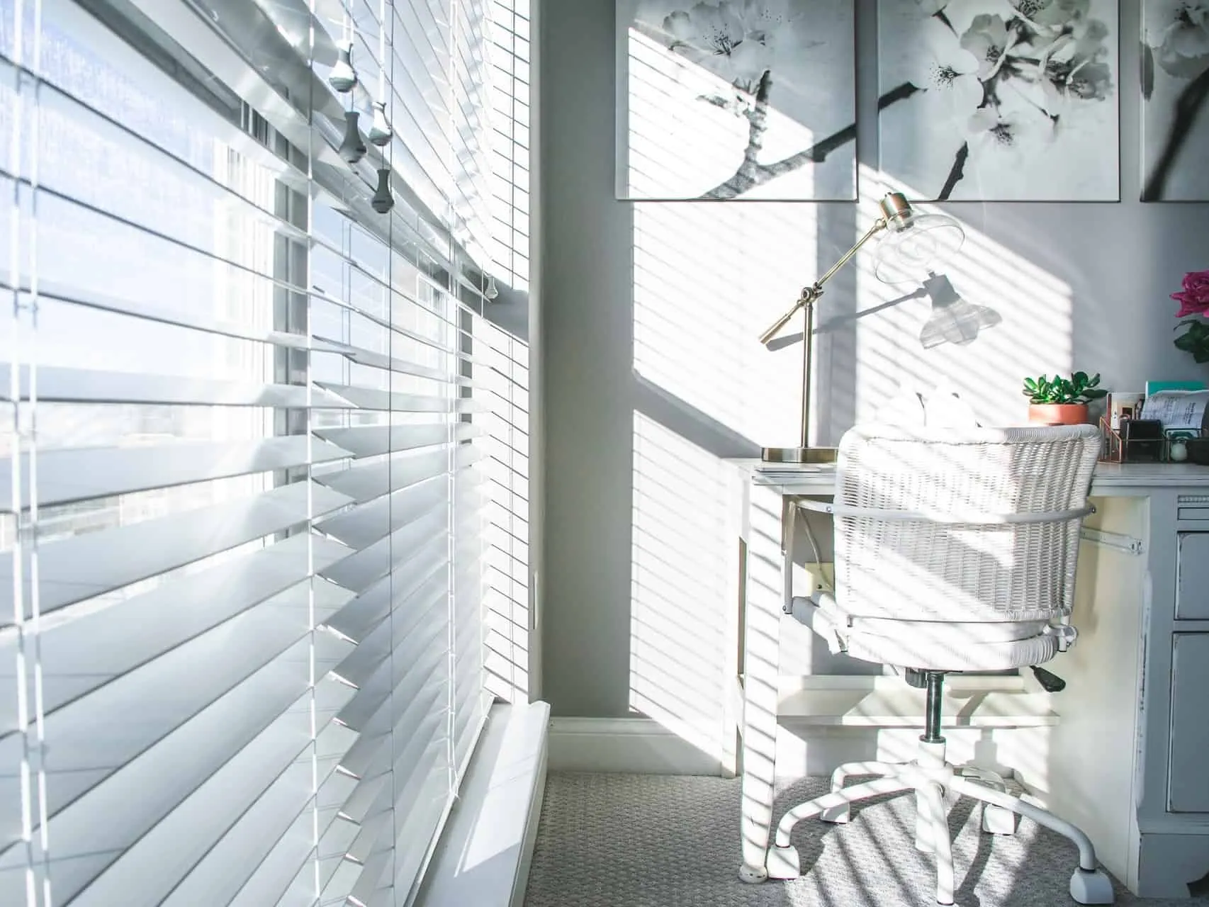 Venetian-style window blinds