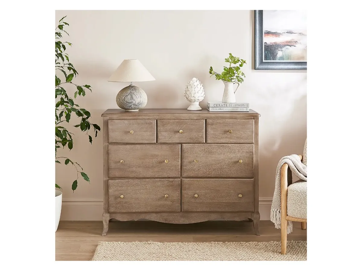 Mango wood 4 plus 3 drawer chest