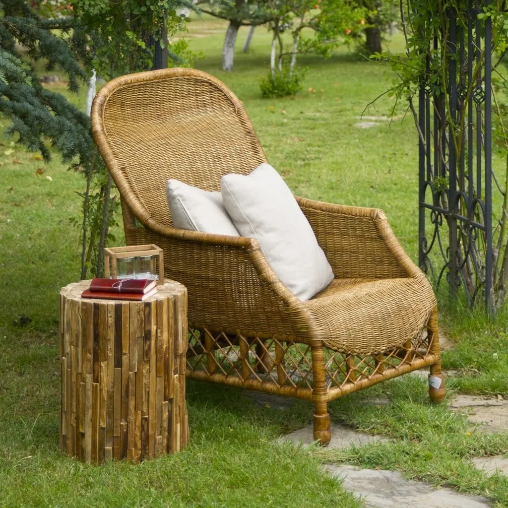 Wicker garden chair