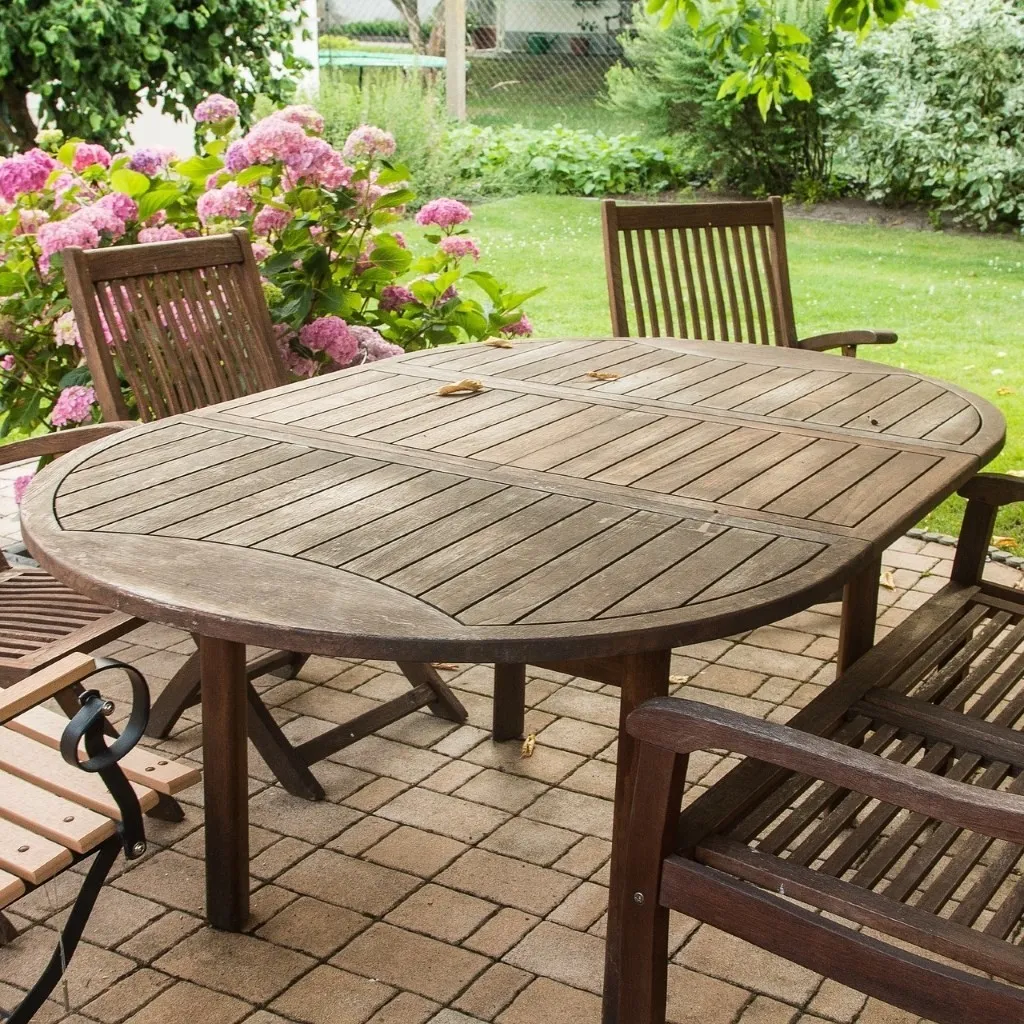 Wooden garden furniture