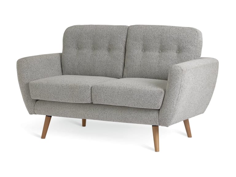 Grey fabric 2-seater