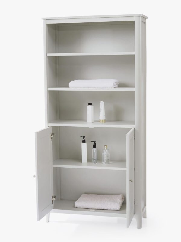 Grey wide bahroom tallboy unit