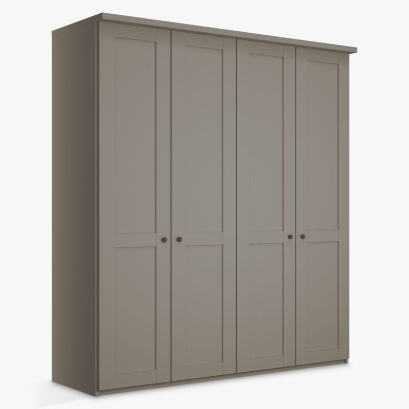 4 door pebble grey wardrobe