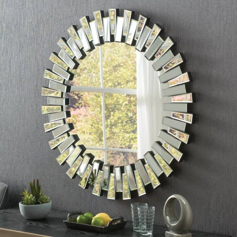 Round statement mirror