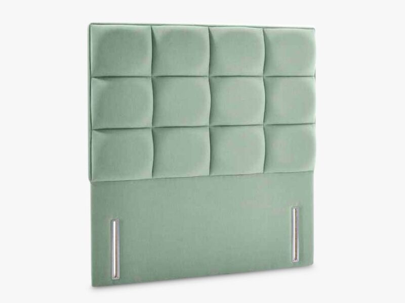 Padded velvet headboard