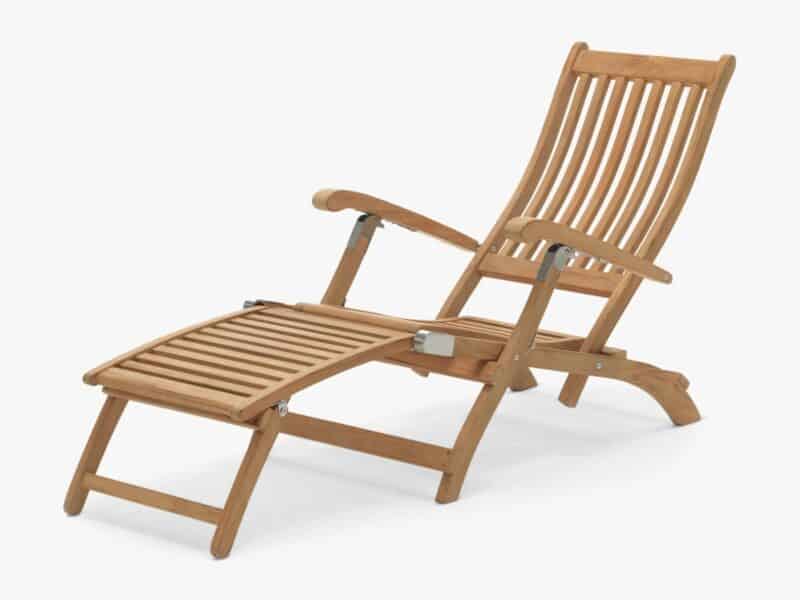 Wooden recliner chair