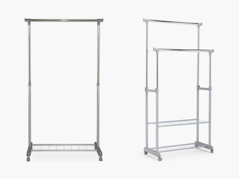 Height-adjustable clothes rails