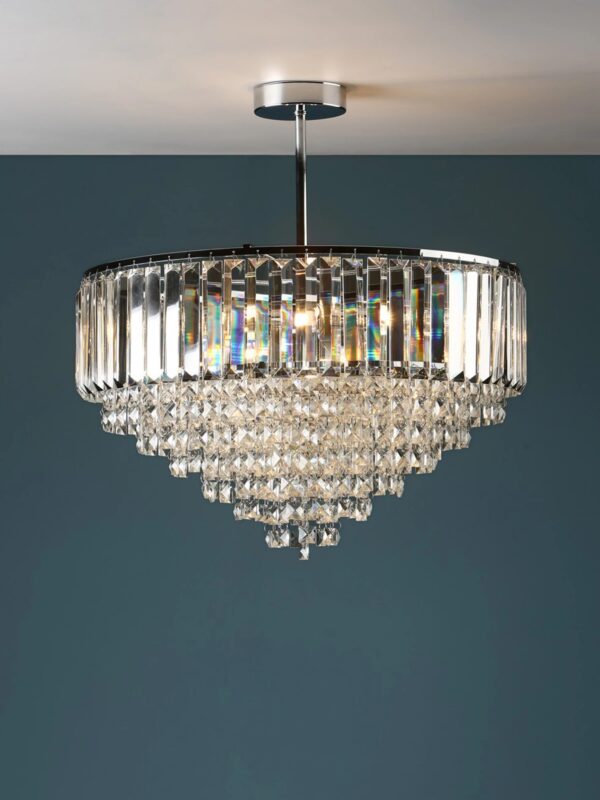 Crystal ceiling light