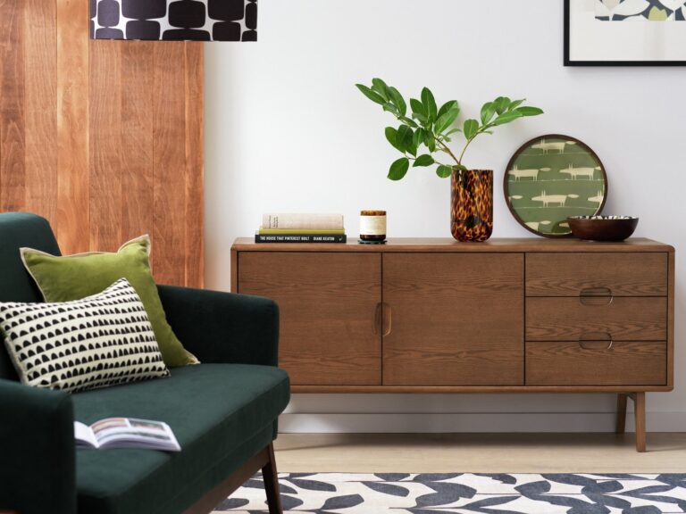 2-door walnut sideboard