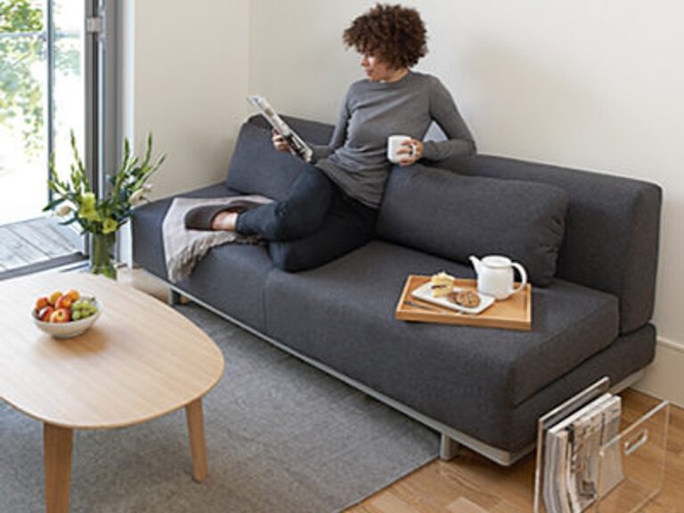 Charcoal grey sofa bed