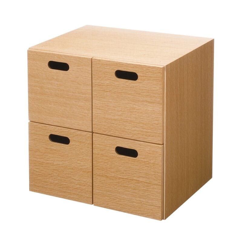 2 x 2 Oak Drawer Unit