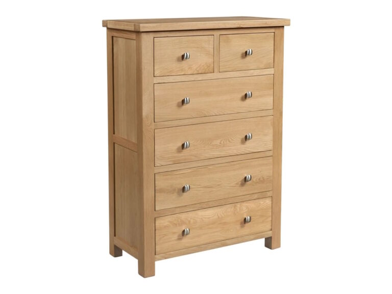 Tall oak wardrobe