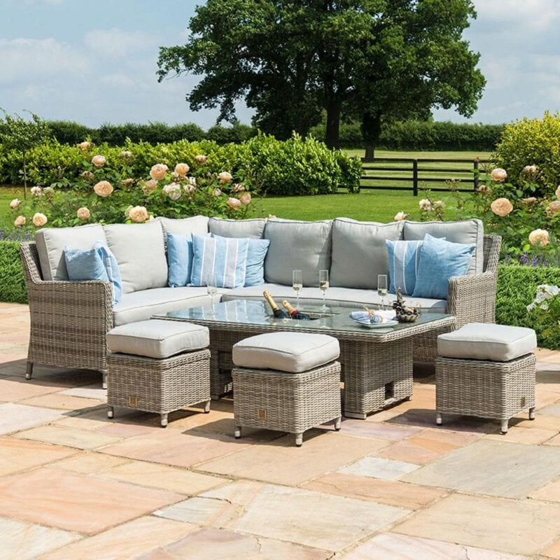 Outdoor rattan corner sofa set