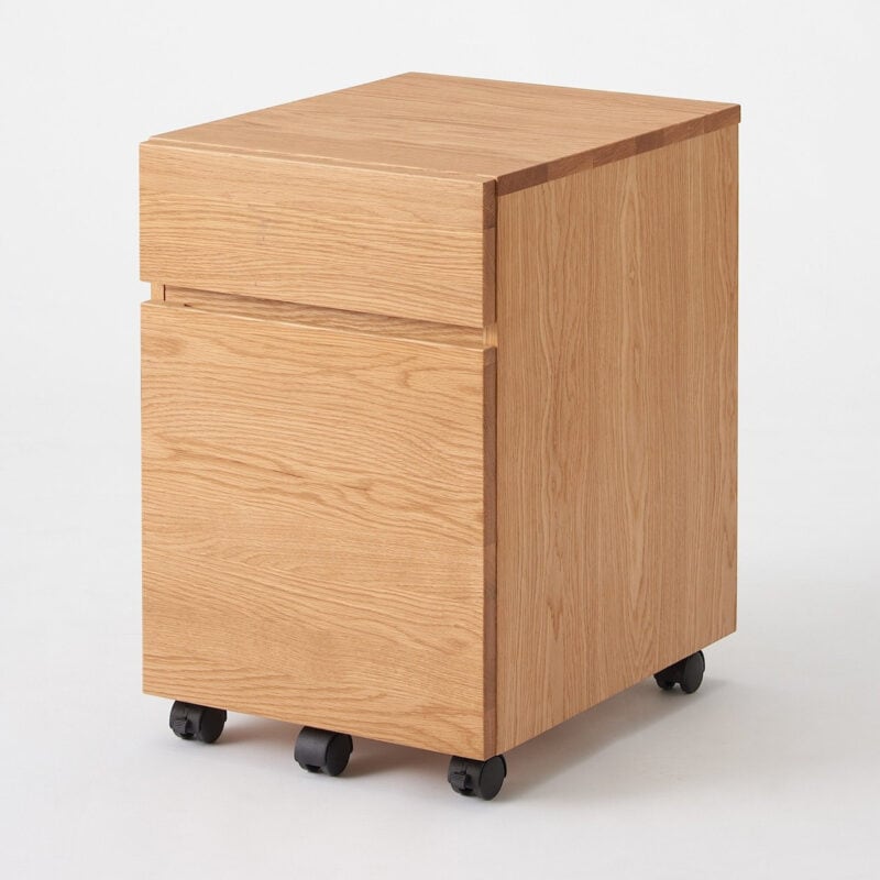 Oak desk cabinet
